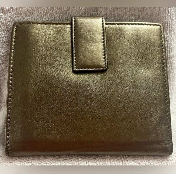 BVLGARI Metallic Brown Chandra with Leather Double Ring Flap monogram - Picture 6 of 13